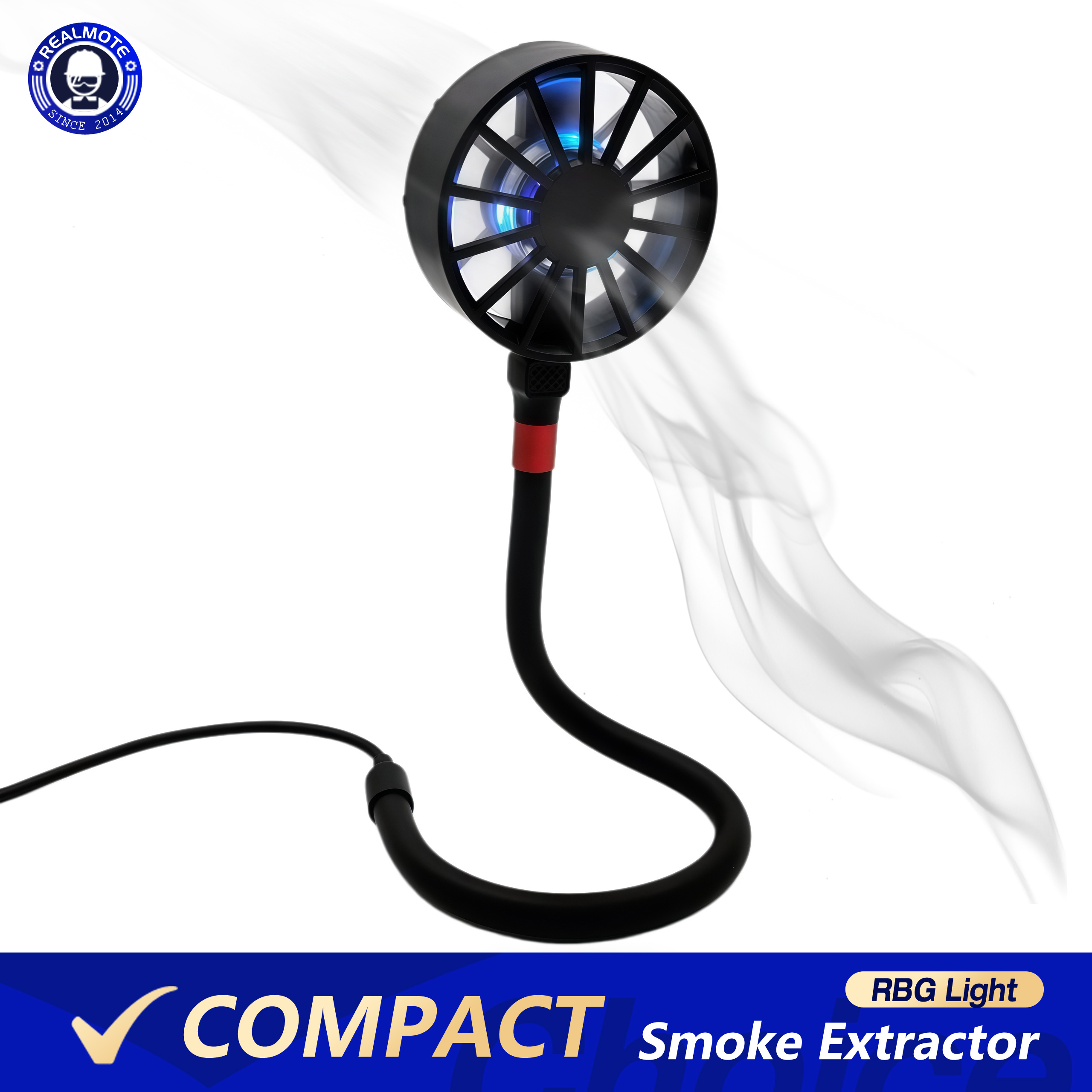 Resin Art Light - Mini Solder Fume Extractor with Flexible