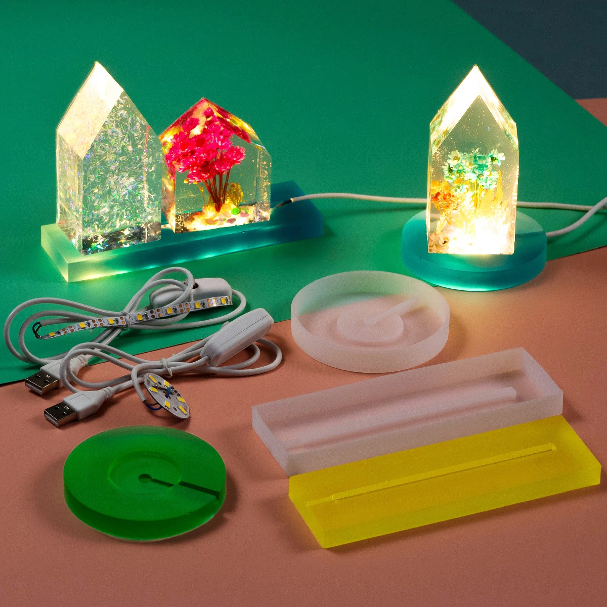 DIY Silicone Mold Resin Moldin - مراجعة Resin Art Light وسعره