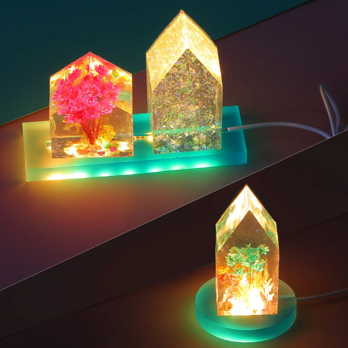 DIY Silicone Mold Resin Moldin - مراجعة Resin Art Light وسعره