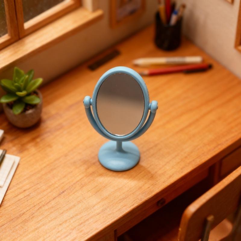 1Pcs Miniature Retro Mirror Dr - مراجعة Resin Art Furniture وسعره
