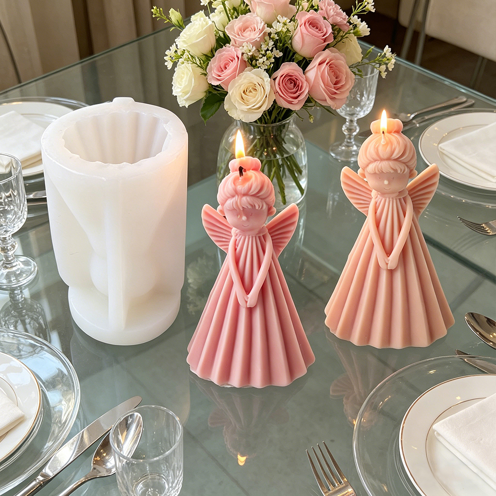 3D Angel Girl Silicone Candle  - مراجعة Resin Art Furniture وسعره