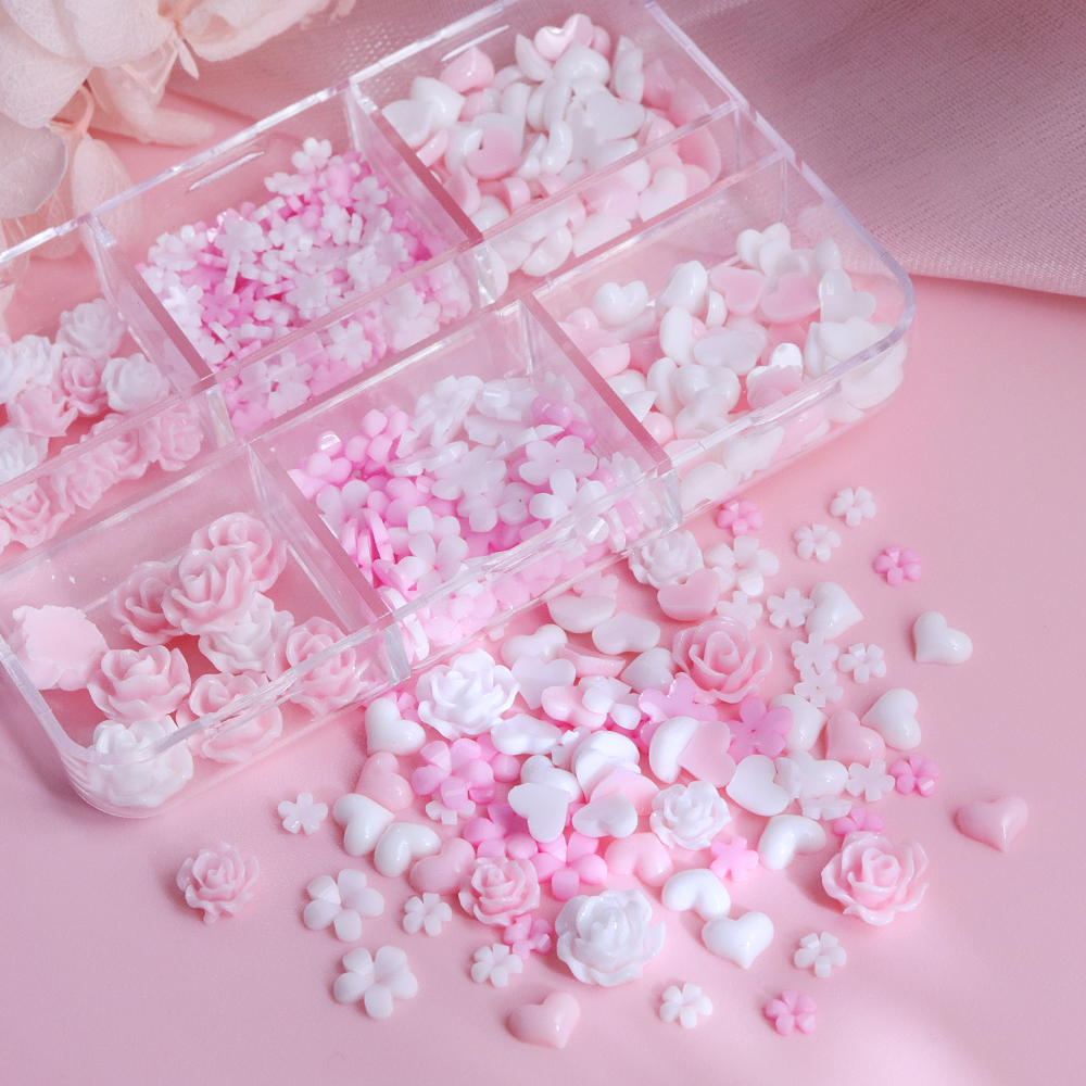 Pink White Rose Flowers Resin  - مراجعة Resin Art Rose Petals وسعره