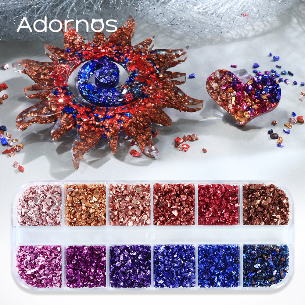 Multicolor Irregular Broken St - مراجعة Resin Art A Keychain وسعره