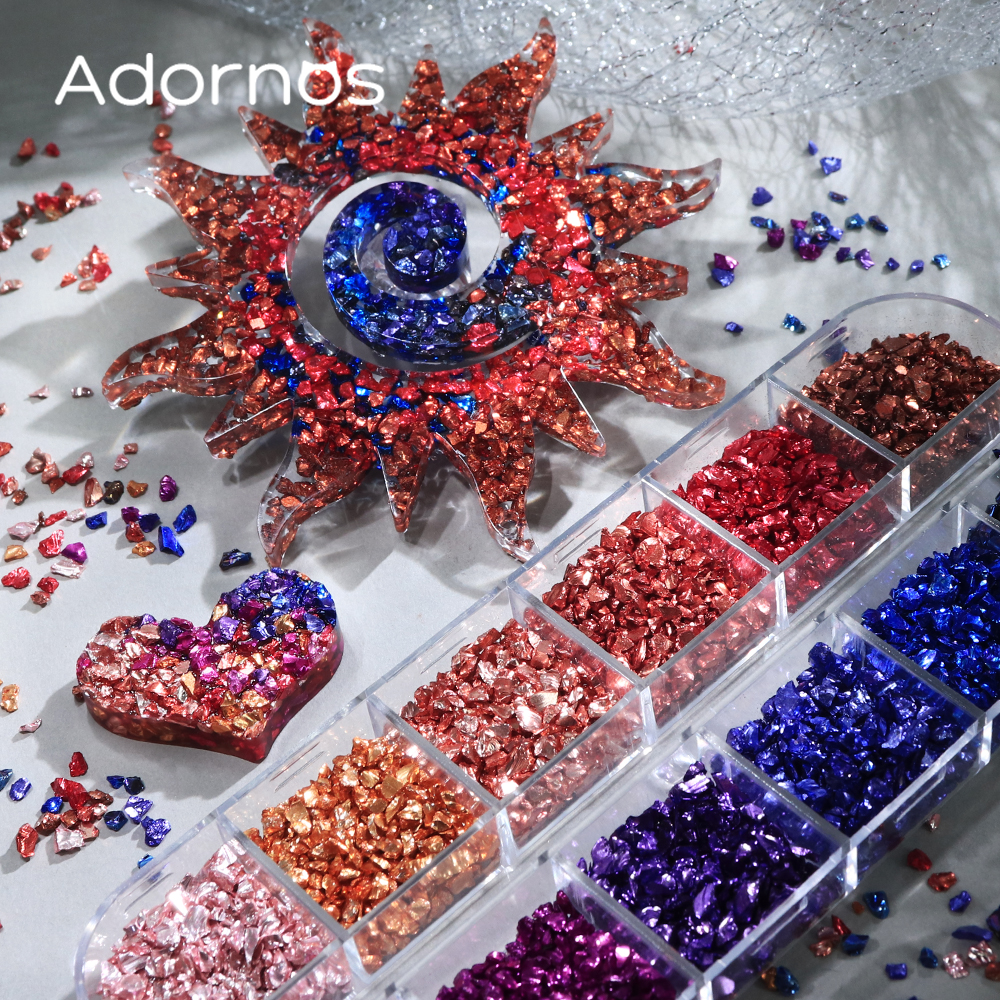 Multicolor Irregular Broken St - مراجعة Resin Art A Keychain وسعره