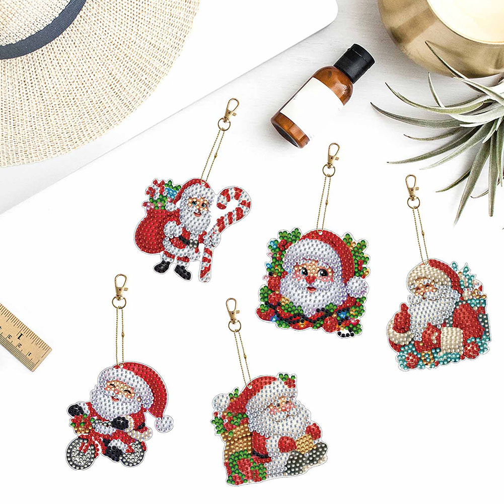 12Pcs Christmas Diamond Art Ke - مراجعة Resin Art A Keychain وسعره