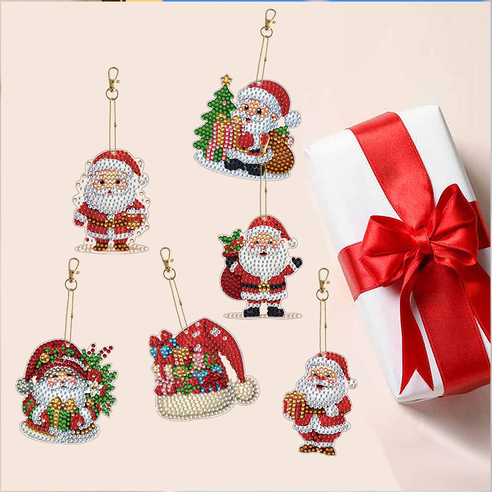 12Pcs Christmas Diamond Art Ke - مراجعة Resin Art A Keychain وسعره