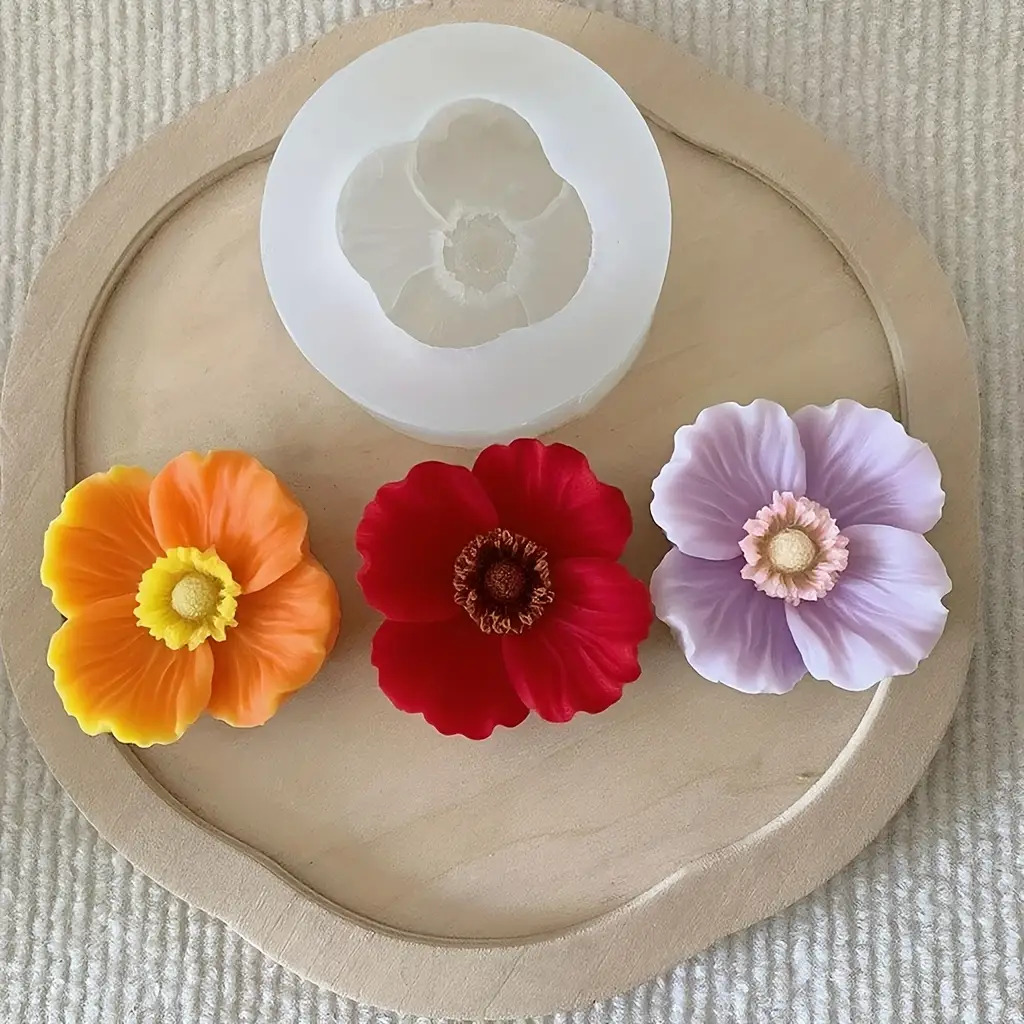 Flower Silicone Candle Mold, C - مراجعة Resin Art Furniture وسعره