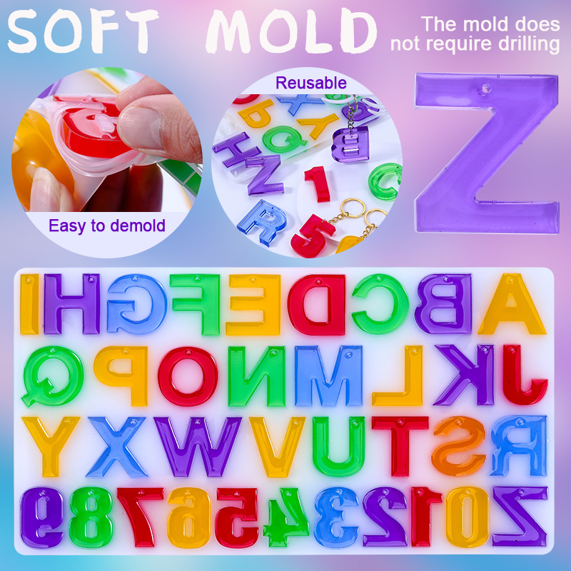 Epoxy Resin Kit for Beginner,C - مراجعة Resin Art Letter Keychain وسعره