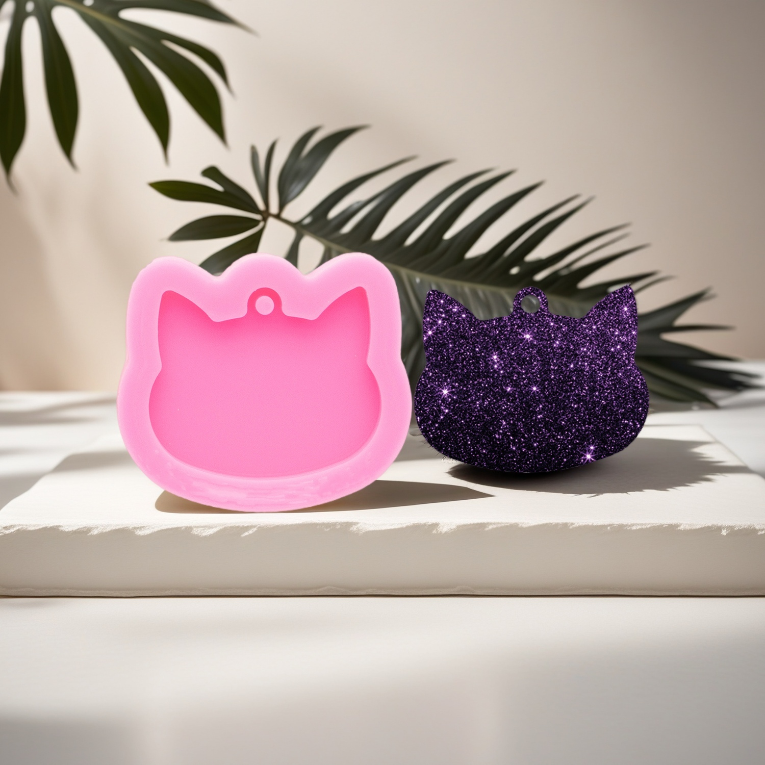 Silicone Cat Molds DIY Epoxy R - مراجعة Resin Art A Keychain وسعره