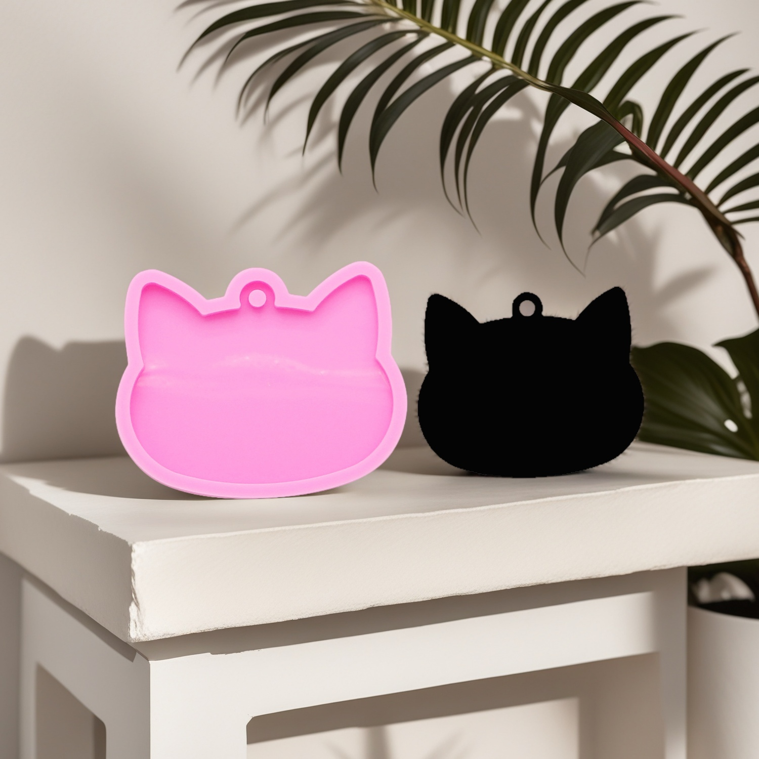 Silicone Cat Molds DIY Epoxy R - مراجعة Resin Art A Keychain وسعره