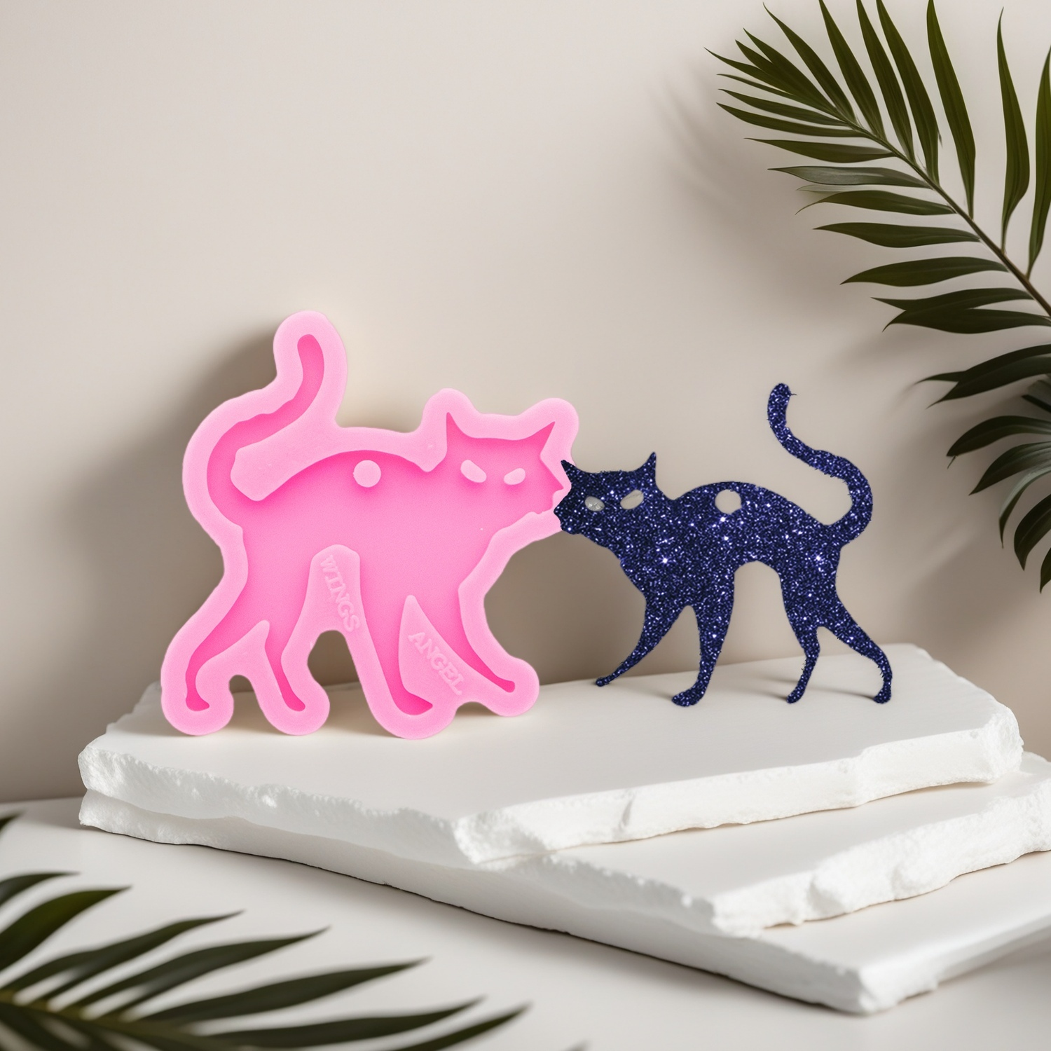 Silicone Cat Molds DIY Epoxy R - مراجعة Resin Art A Keychain وسعره