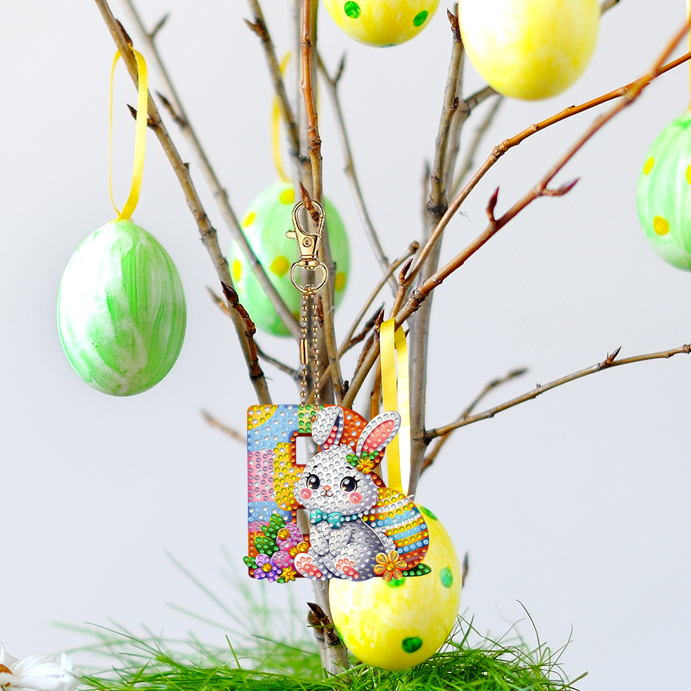 Easter Diamond Art Keychain Or - مراجعة Resin Art Letter Keychain وسعره
