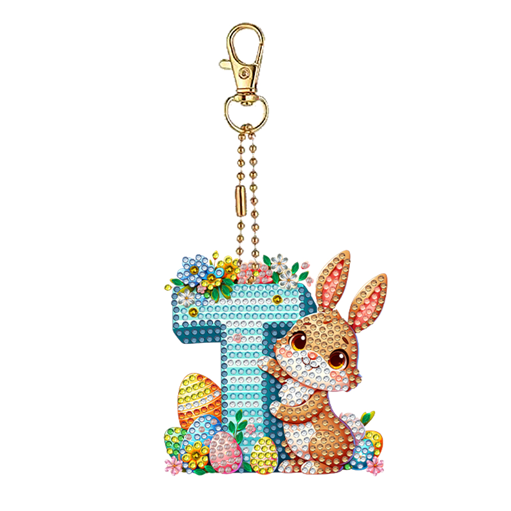 Easter Diamond Art Keychain Or - مراجعة Resin Art Letter Keychain وسعره
