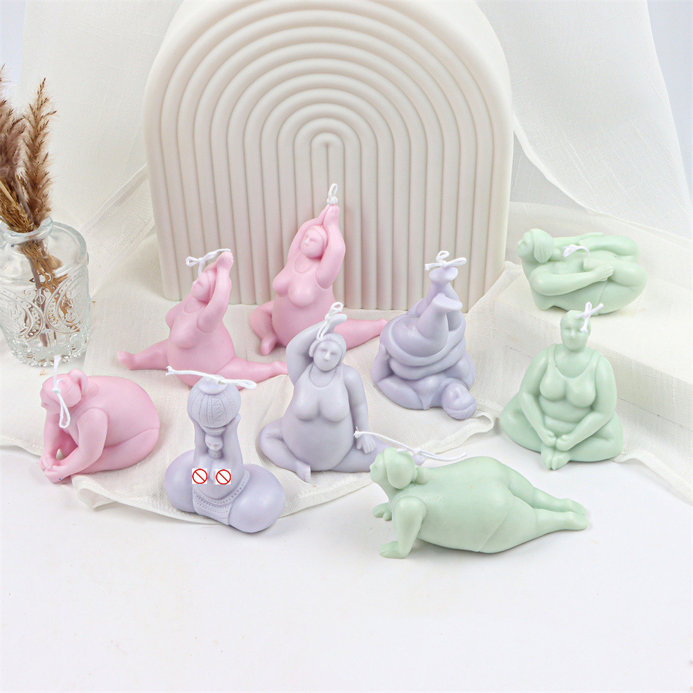 Abstract Fat Women Body Candle - مراجعة Resin Art Furniture وسعره