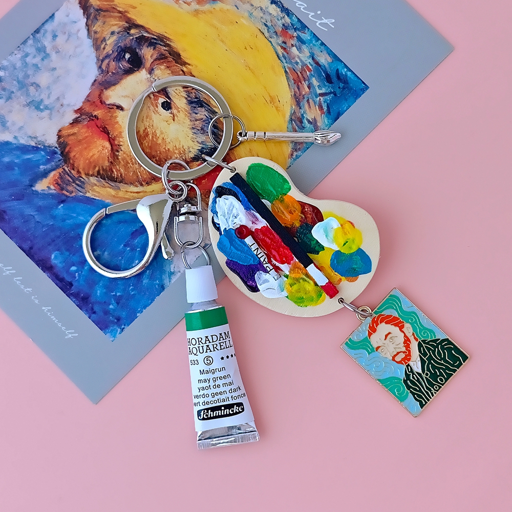 Girl with a Pearl Earring Van  - مراجعة Resin Art A Keychain وسعره