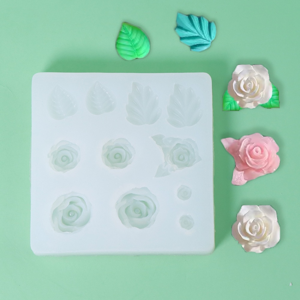 Rose Petal Silicone Soap Mold  - مراجعة Resin Art Rose Petals وسعره