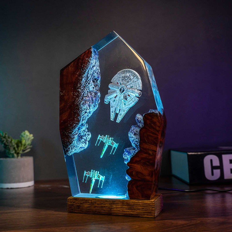 Table Resin Lamp Universe War  - مراجعة Resin Art Light وسعره