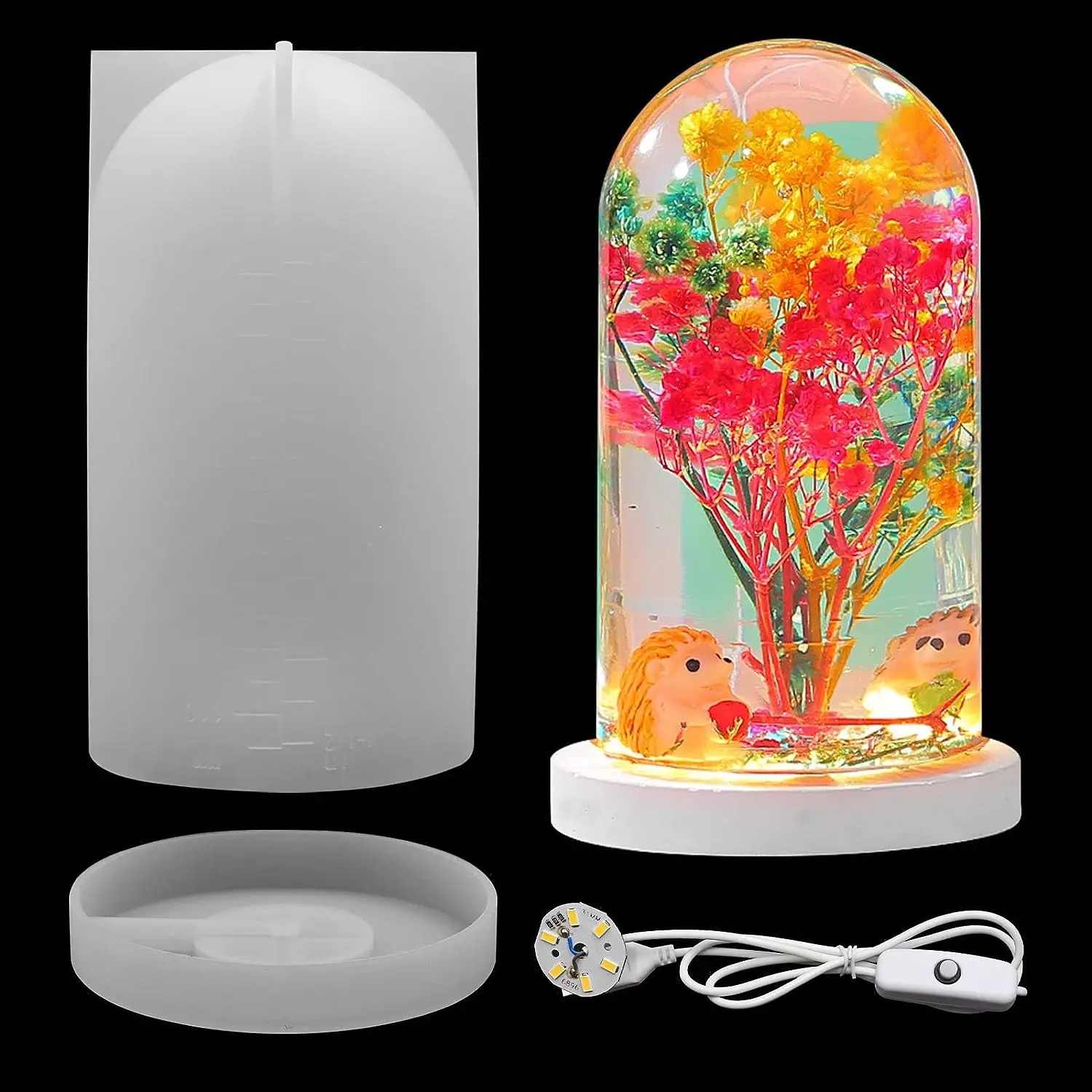 DIY Crystal Epoxy Resin Mold L - مراجعة Resin Art Light وسعره