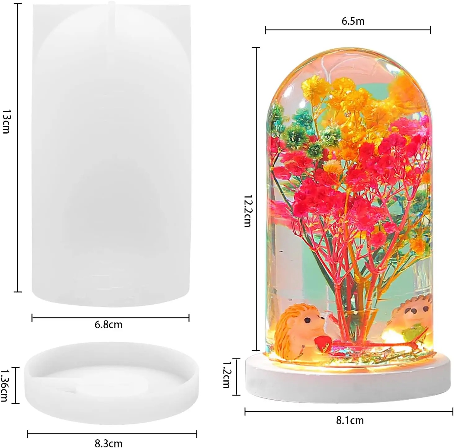DIY Crystal Epoxy Resin Mold L - مراجعة Resin Art Light وسعره