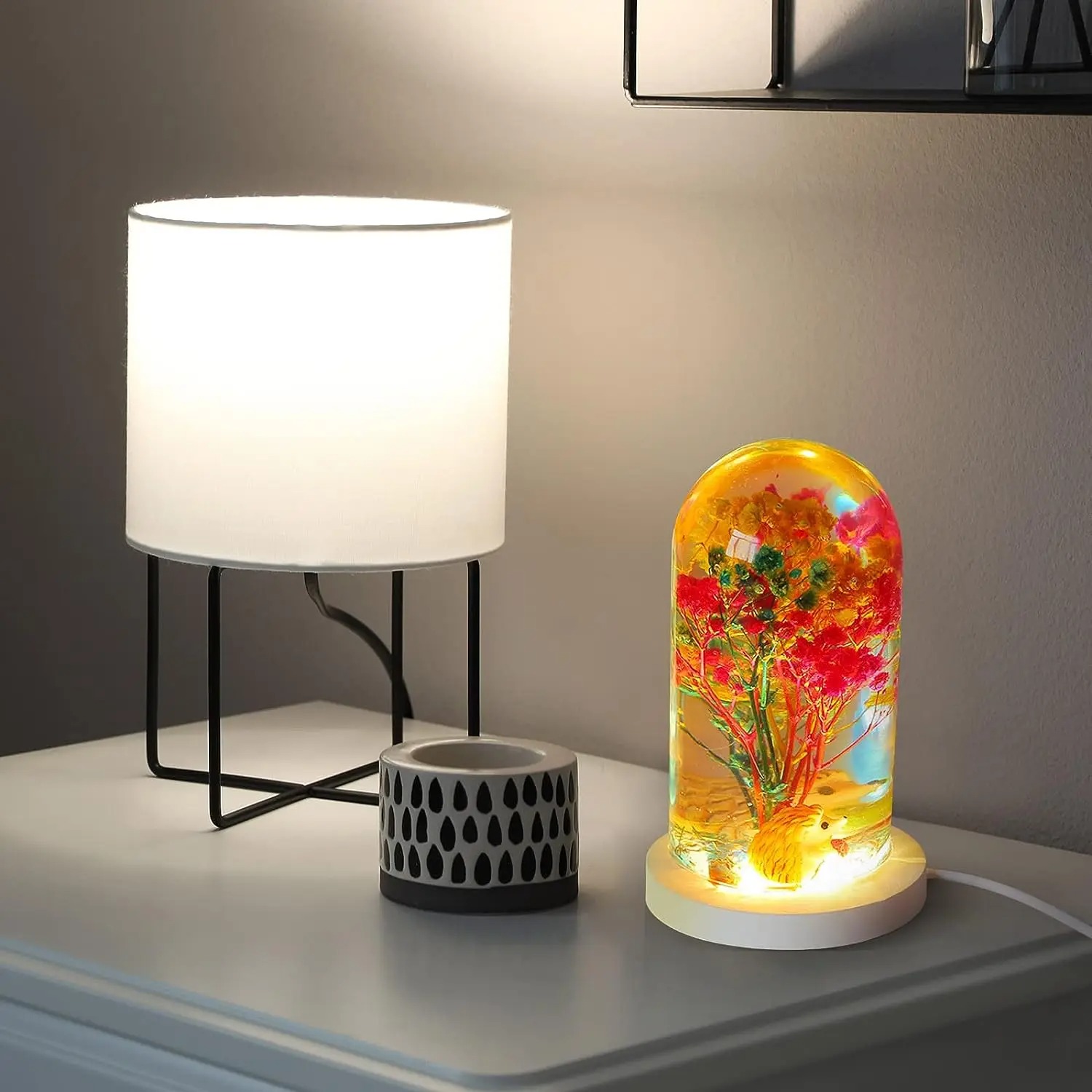 DIY Crystal Epoxy Resin Mold L - مراجعة Resin Art Light وسعره