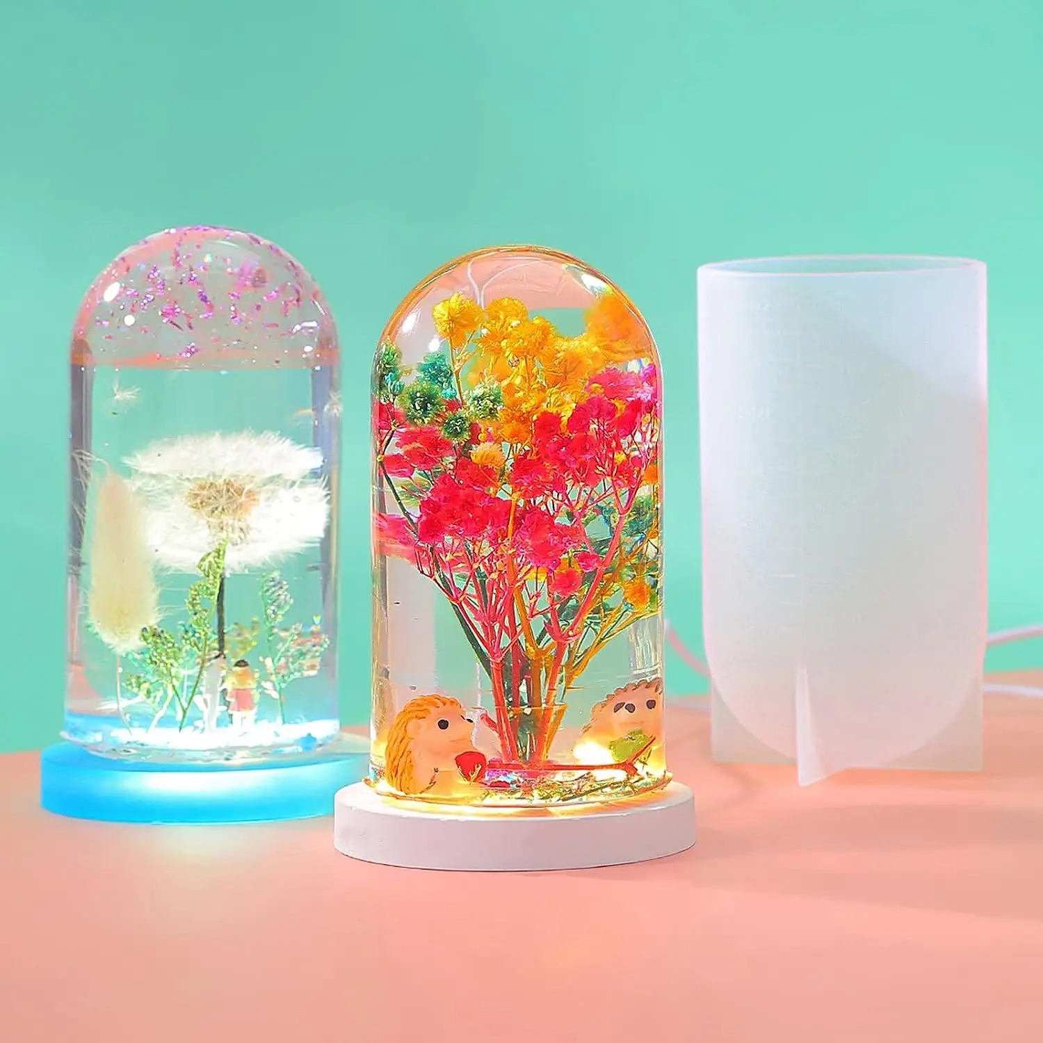 DIY Crystal Epoxy Resin Mold L - مراجعة Resin Art Light وسعره