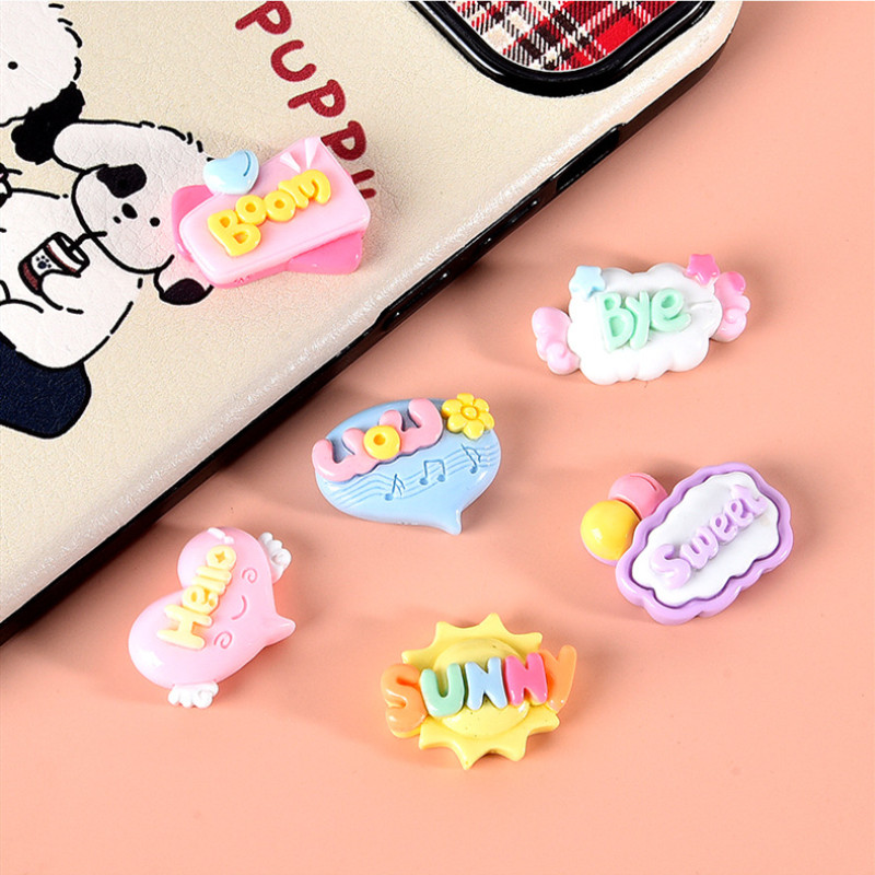 10/20/30Pcs Cute Letter Planar - مراجعة Resin Art Letter Keychain وسعره
