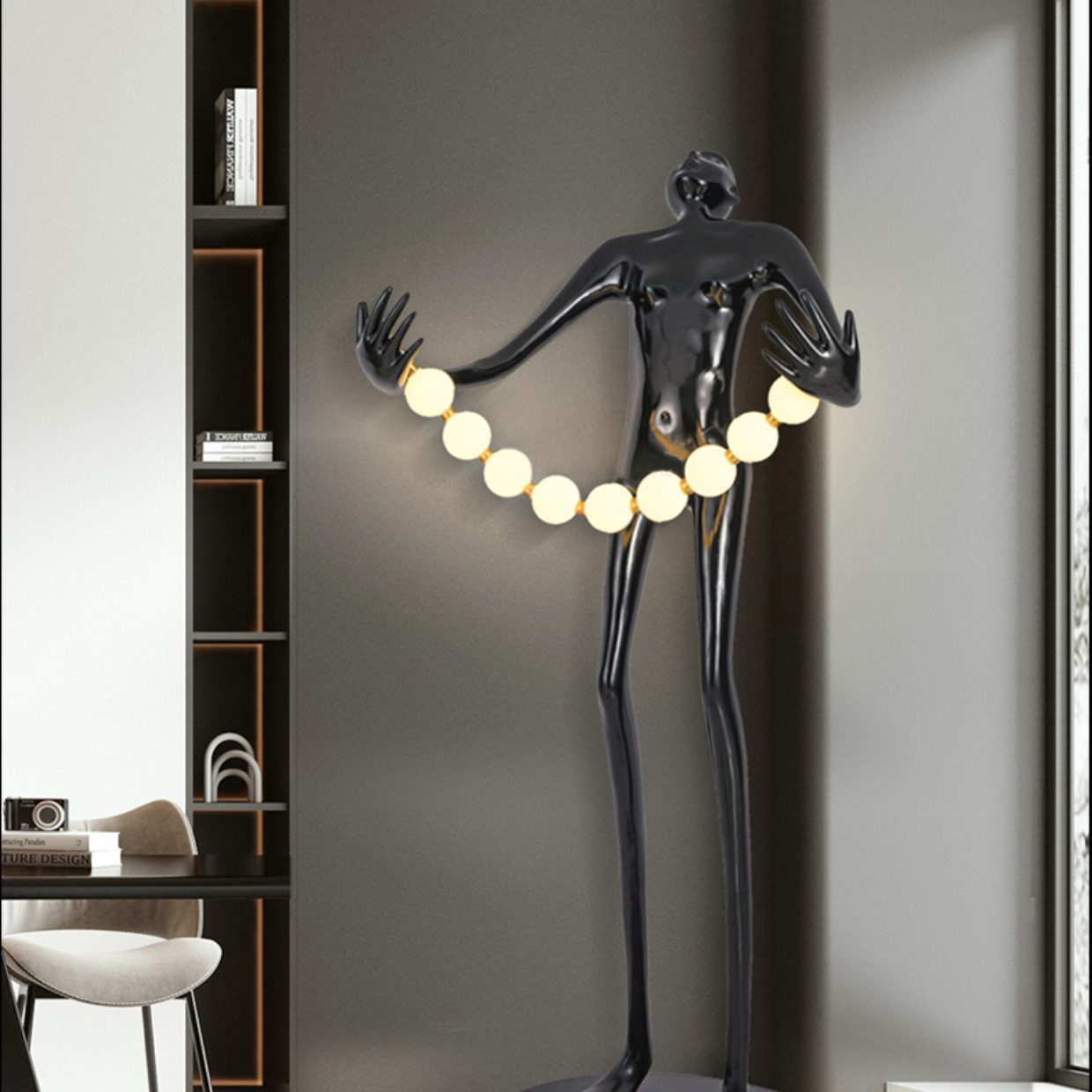 Statue Character Floor Lamp Ar - مراجعة Resin Art Gallery وسعره