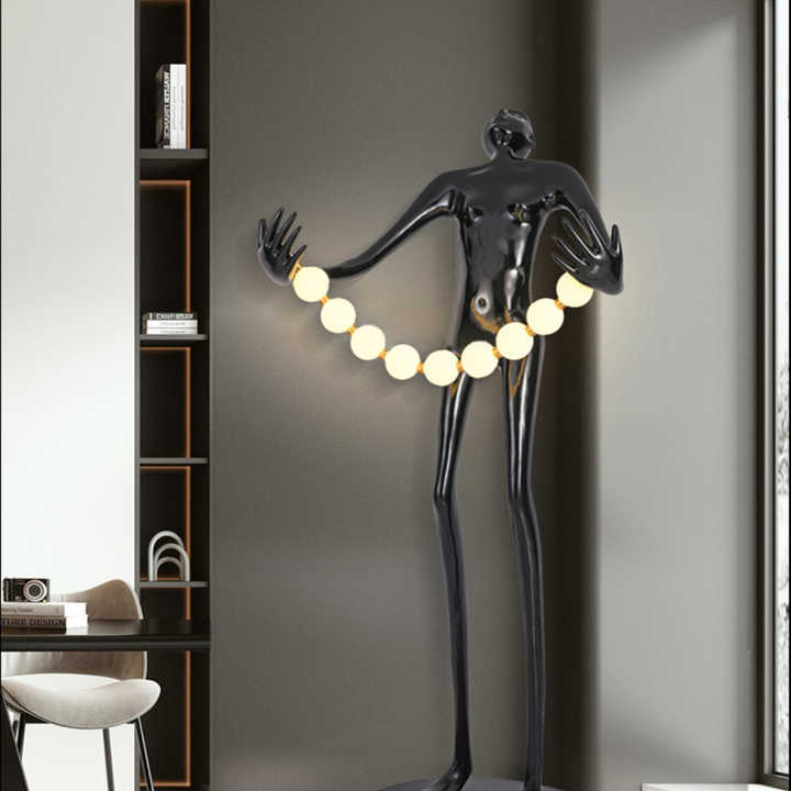 Statue Character Floor Lamp Ar - مراجعة Resin Art Gallery وسعره
