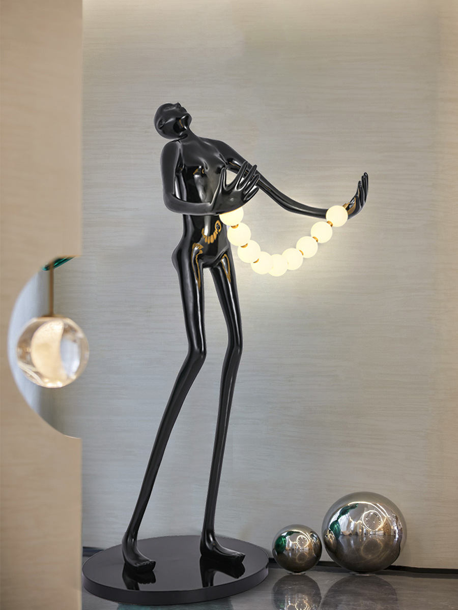 Statue Character Floor Lamp Ar - مراجعة Resin Art Gallery وسعره