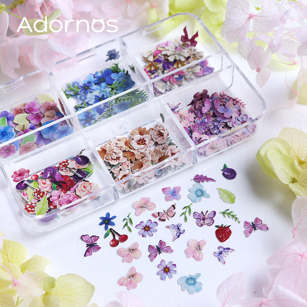 180pcs/box Wood Pulp Flowers C - مراجعة Resin Art Design وسعره