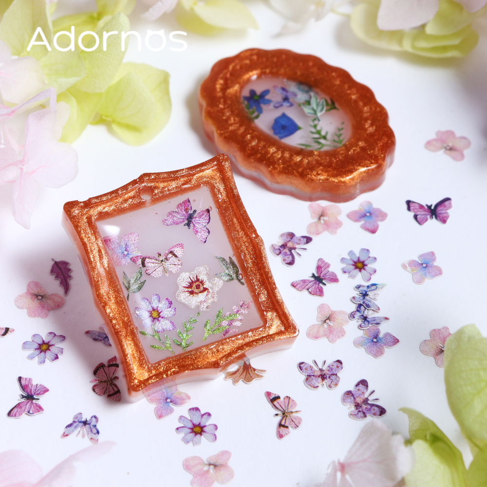 180pcs/box Wood Pulp Flowers C - مراجعة Resin Art Design وسعره