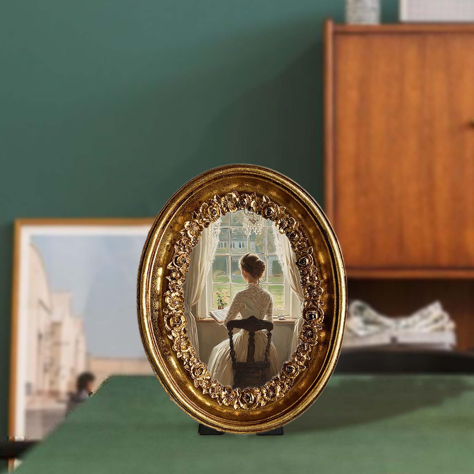 Vintage Oval Photo Frame 5.8x7 - مراجعة Resin Art Gallery وسعره