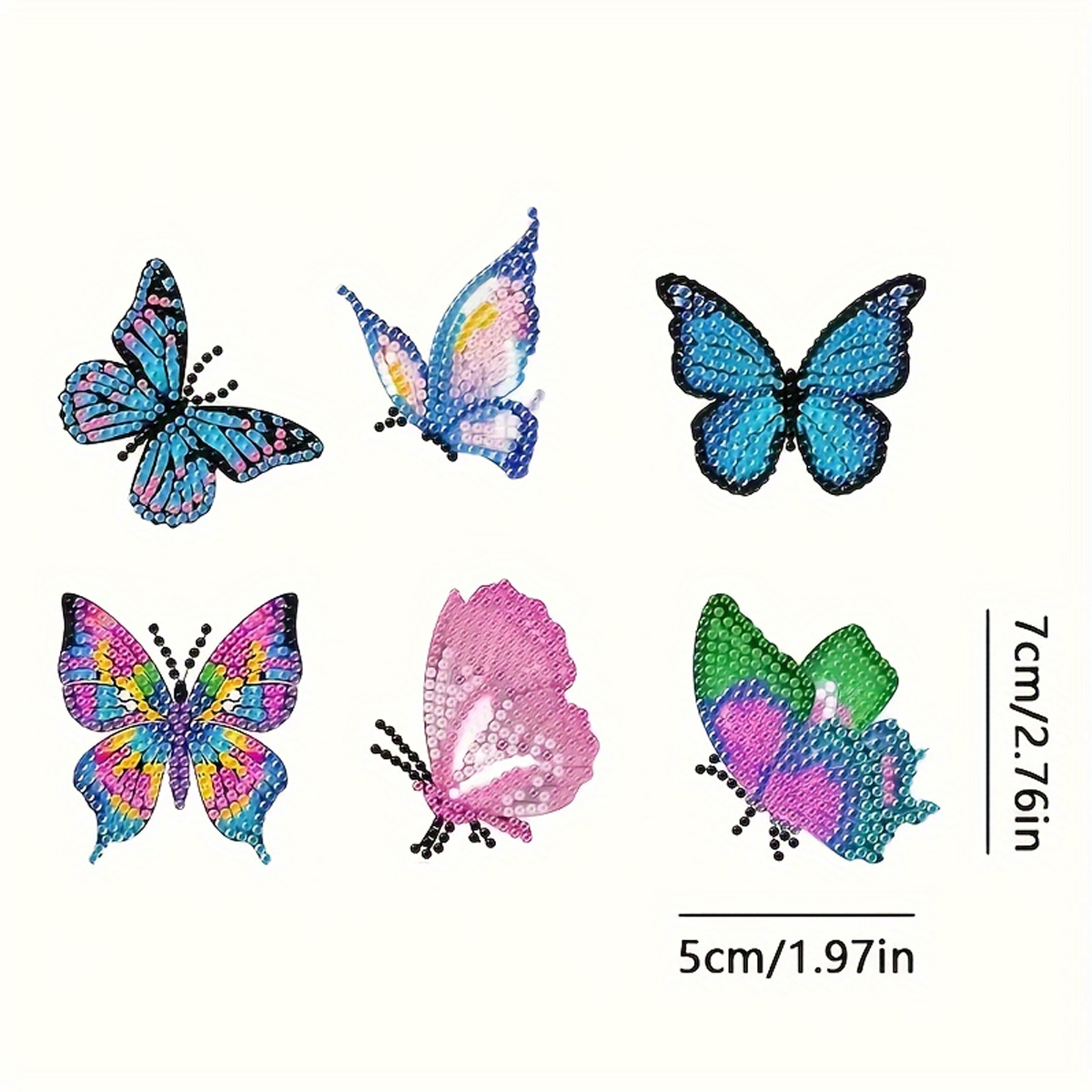 6 Butterfly Diamond Drawing Ke - مراجعة Resin Art A Keychain وسعره