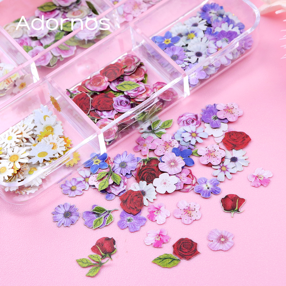 6 Grids Flowers Wood Pulp Chip - مراجعة Resin Art Design وسعره