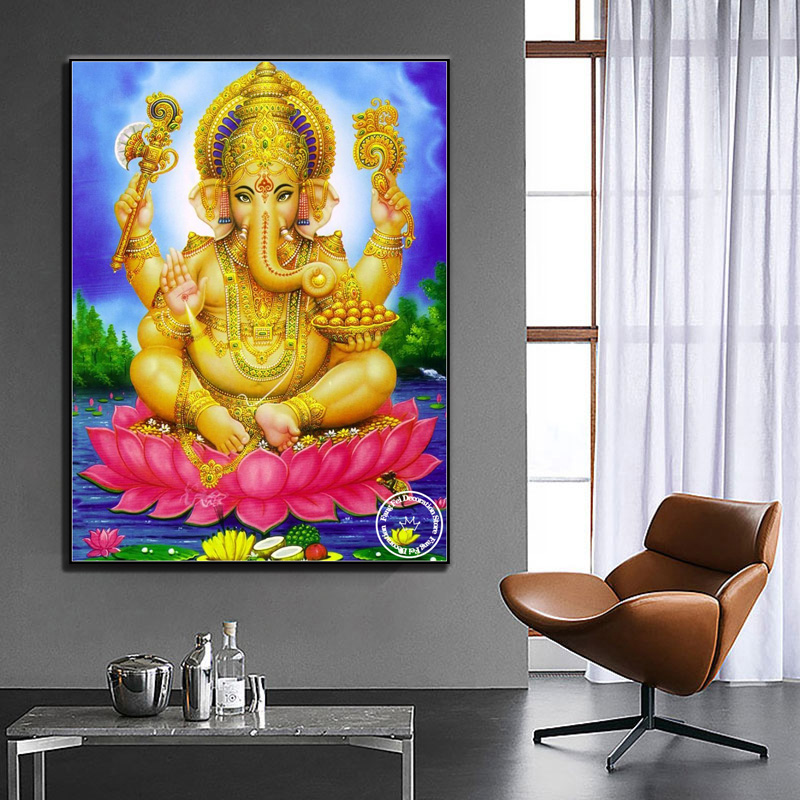 Golden Ganesha Temple Elephant - مراجعة Resin Art India وسعره
