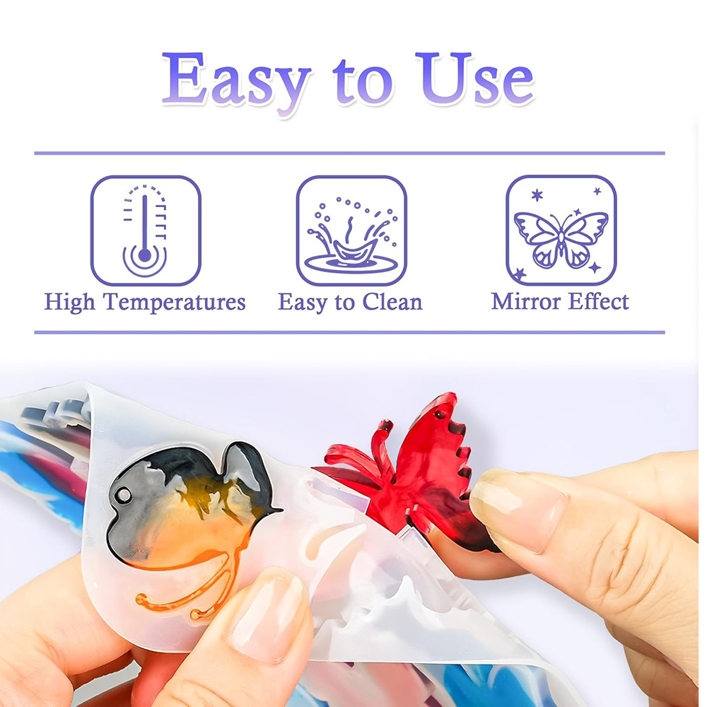 Resin Earring Molds Butterfly  - مراجعة Resin Art A Keychain وسعره