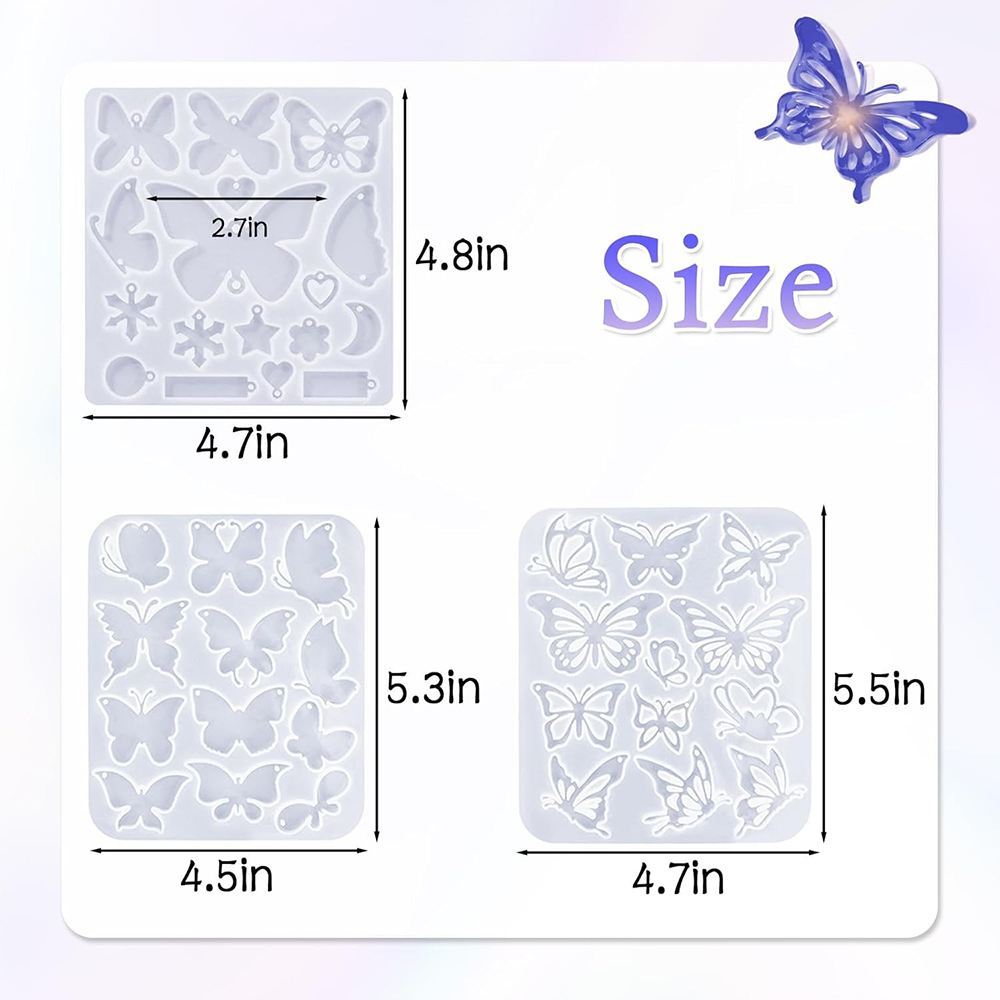 Resin Earring Molds Butterfly  - مراجعة Resin Art A Keychain وسعره