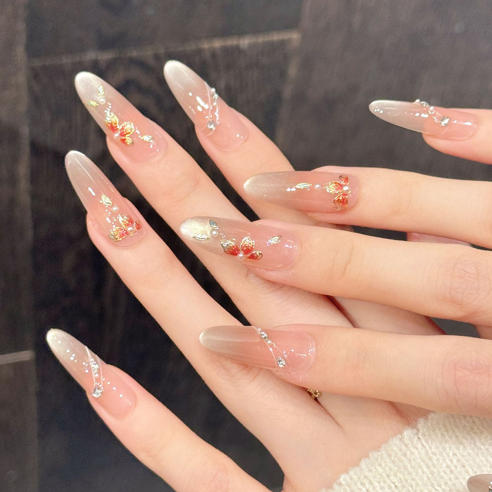 10pcs Handmade Fake Nails Pres - مراجعة Resin Art Design وسعره
