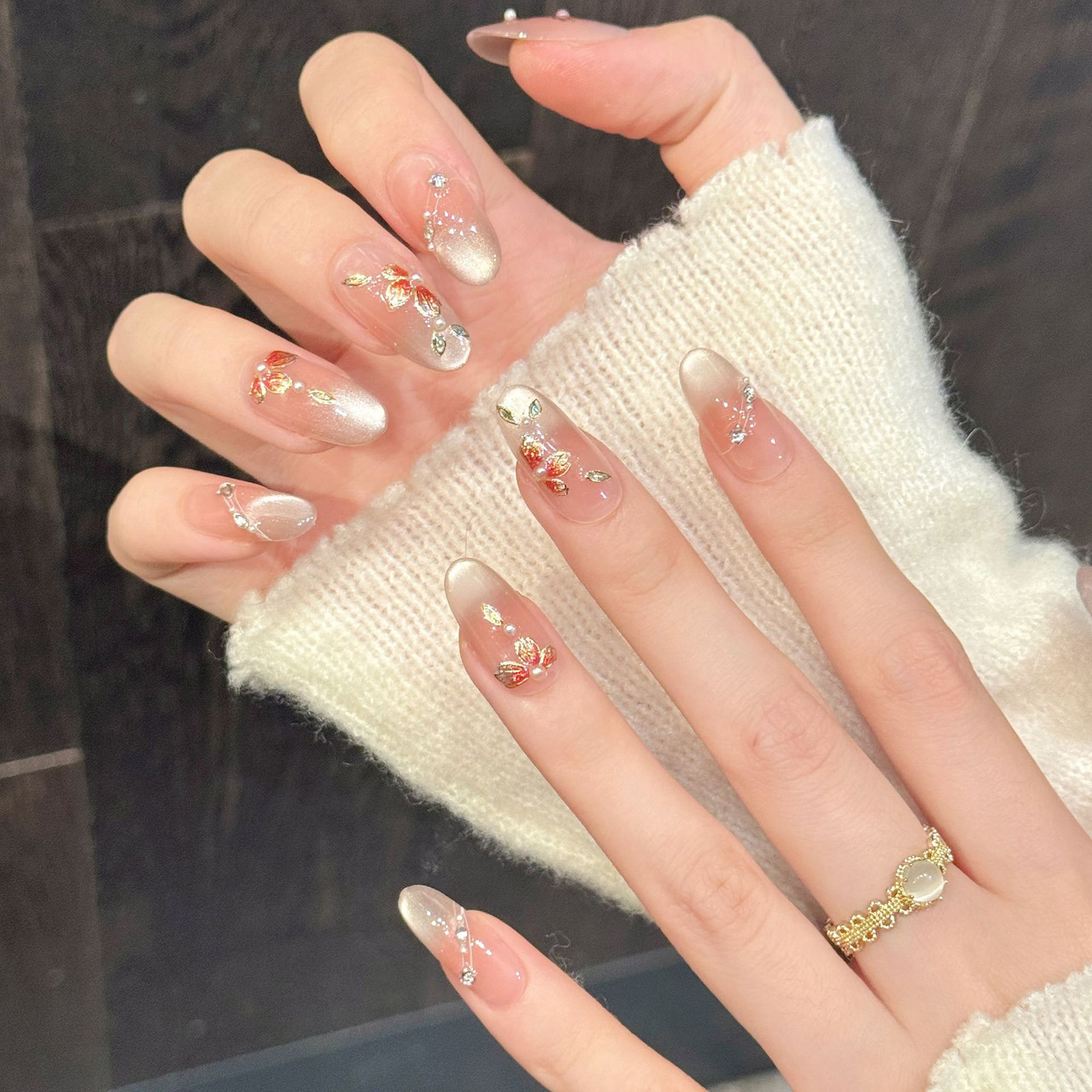 10pcs Handmade Fake Nails Pres - مراجعة Resin Art Design وسعره