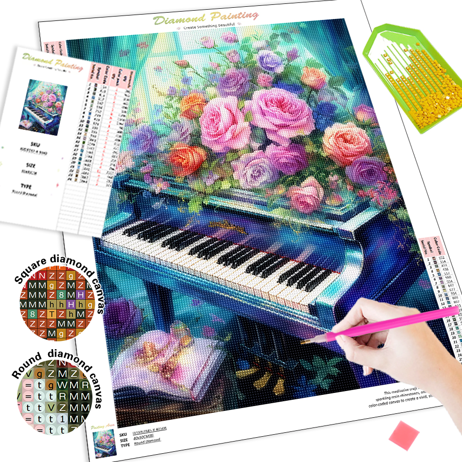 1pc frameless  Diamond Paintin - مراجعة Resin Art Design وسعره