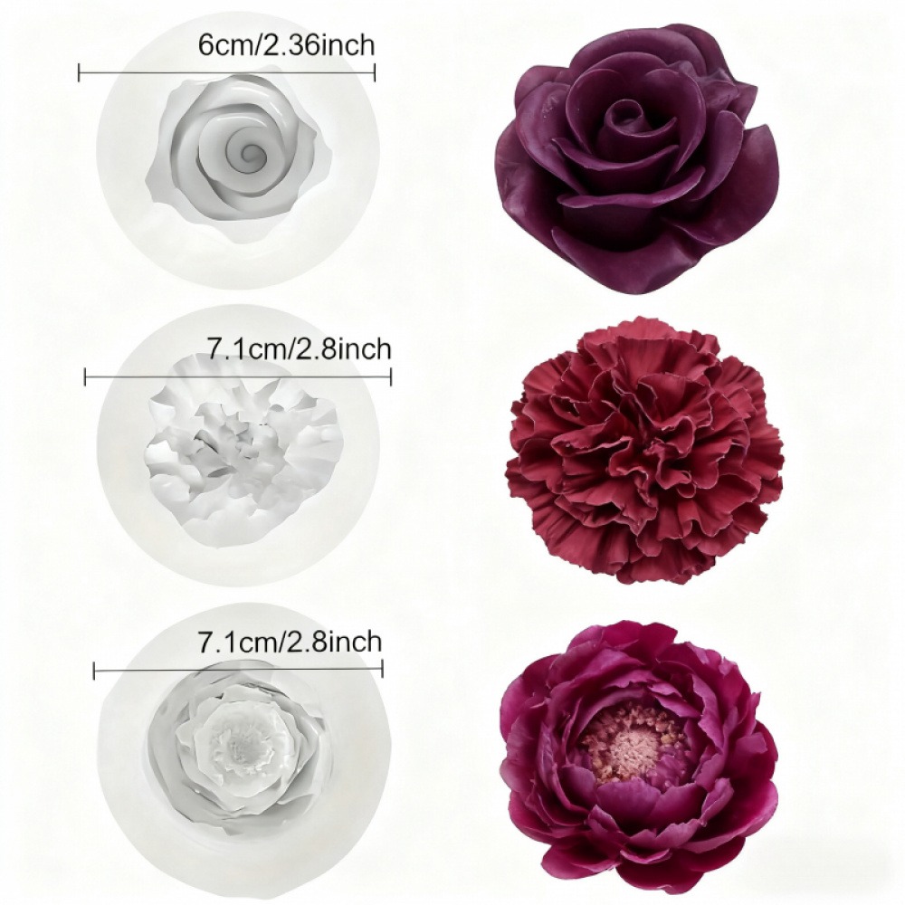 3-Piece Silicone Molds for Ros - مراجعة Resin Art Rose Petals وسعره