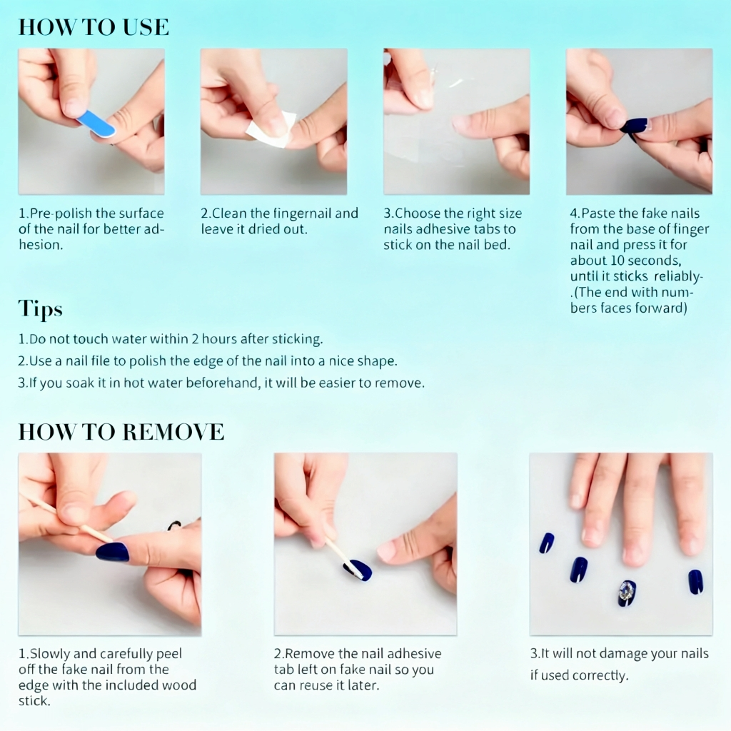 10Pcs Handmade Press On Nails  - مراجعة Resin Art Design وسعره